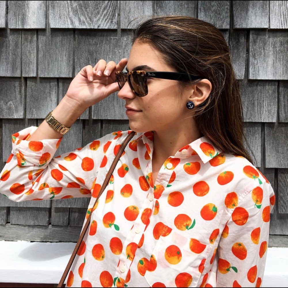 J.Crew Orange Blouse RARE